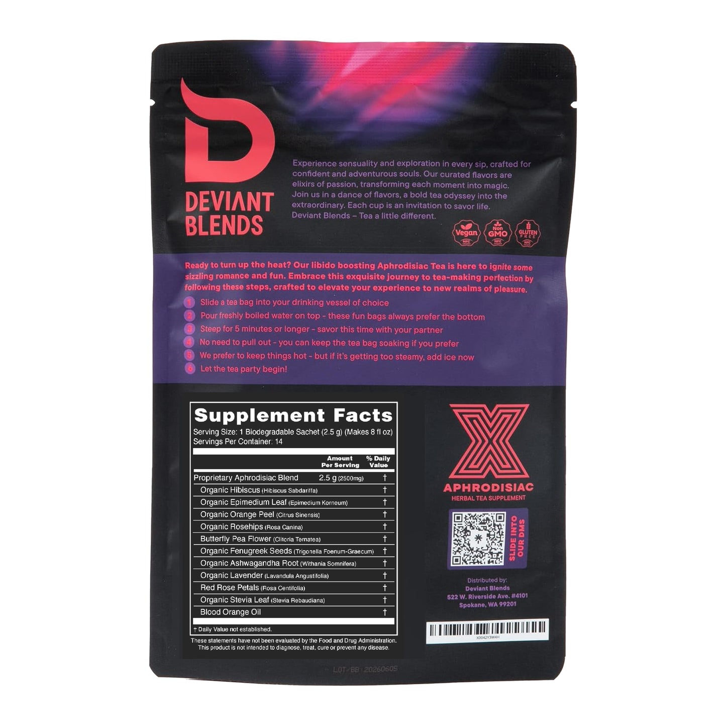 Deviant Blends Aphrodisiac Tea